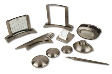 (11) Piece Tiffany & Co Streamerica Desk Set