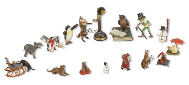 (15) Miniature Bronze Figures