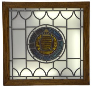 University of Penn Leaded Stained Glass Window