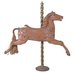 Carved Figure of a Carousel Horse