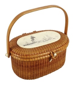 Paul Whitten Nantucket Basket Purse