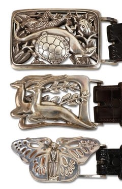 (3) Barry Kieselstein-Cord Sterling Belt Buckles (1 of 11)