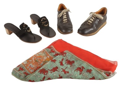 Hermes Sandals, Trainers & Shawl