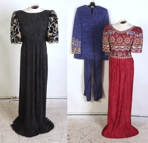 (3) Mary McFadden Couture Gowns and Ensemble