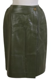 Chanel Leather Pleated Skirt, 2001 Autumn
