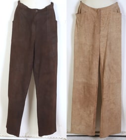 (2) Pairs Chanel Leather Pants