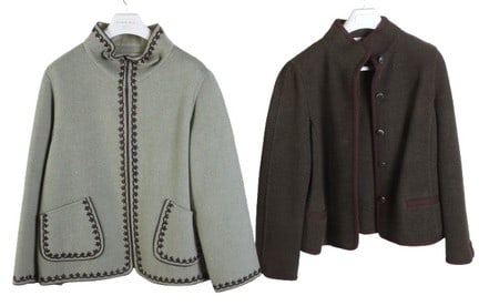 (2) Oscar de la Renta Wool and Cashmere Jackets