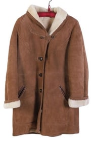 French Creek Shearling Shawl Collar Coat