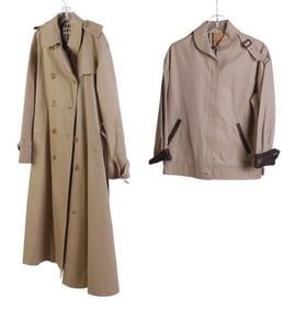 (2) Burberrys trench coat and Jacket