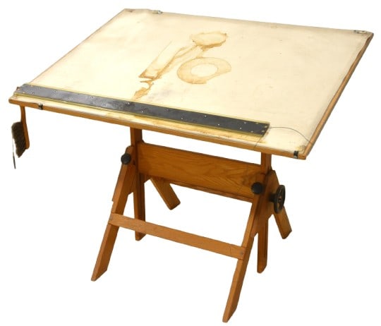 Oak architectural table (1 of 2)