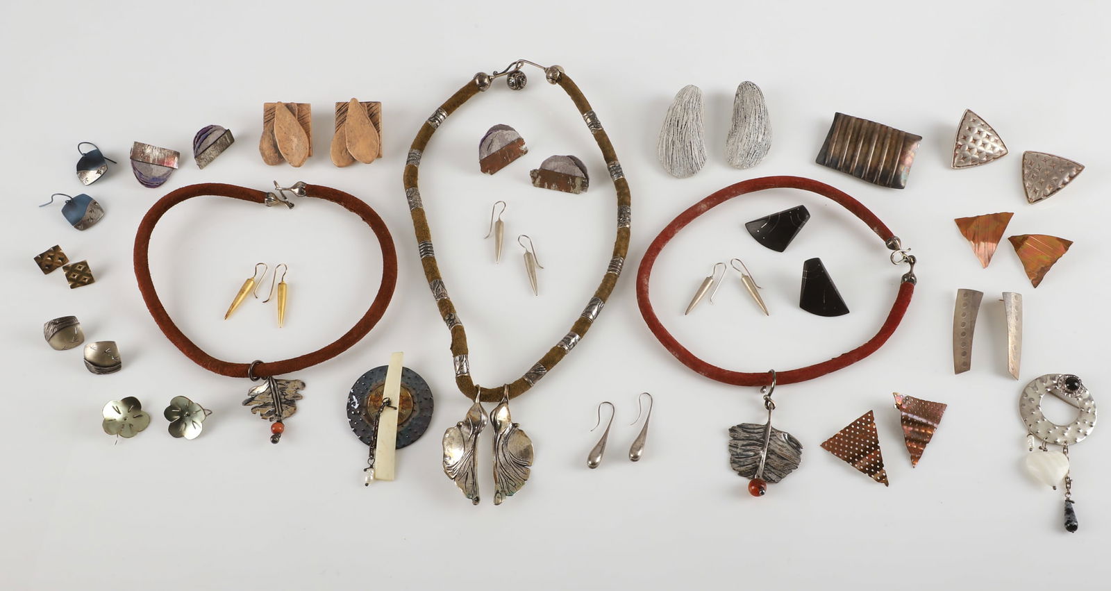 Artist Made Sterling and Clay Jewelry Group (1 of 9)