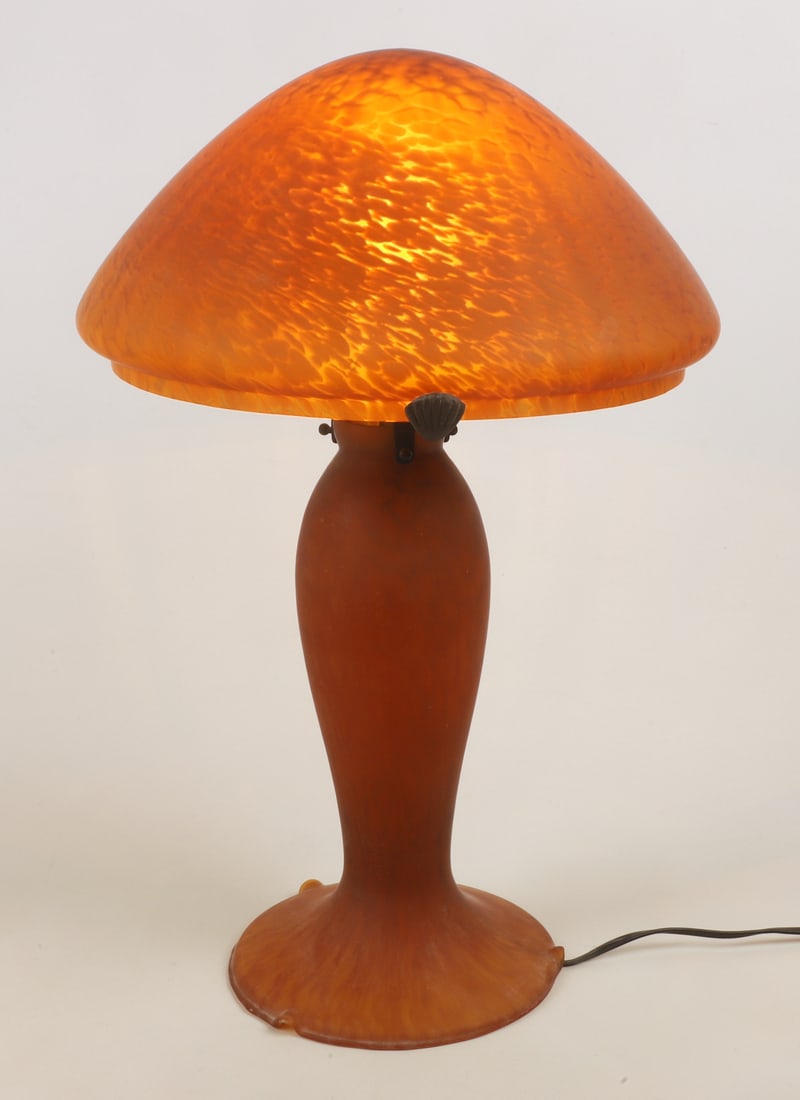 Pate de Verre Mushroom Table Lamp (1 of 6)