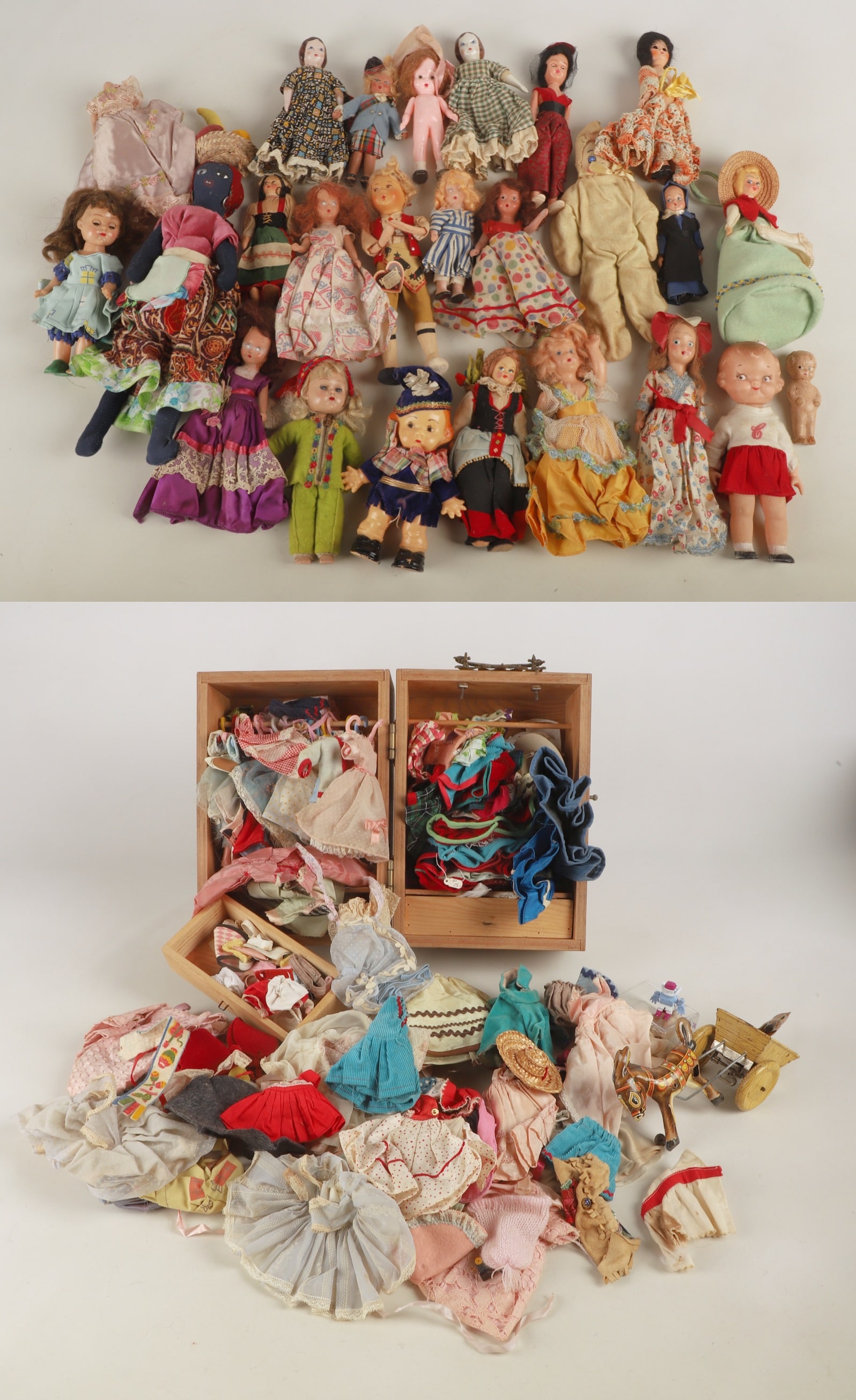 A Large Collection of Vintage Dolls and Attire (1 of 12)