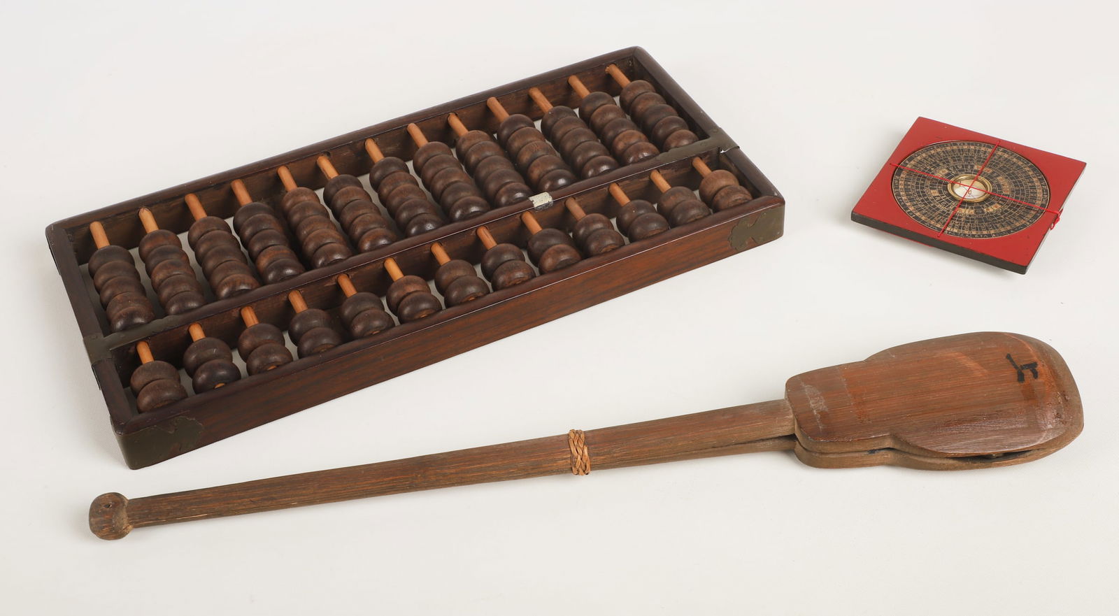 Chinese Rosewood Abacus, Scale & Compass (1 of 4)