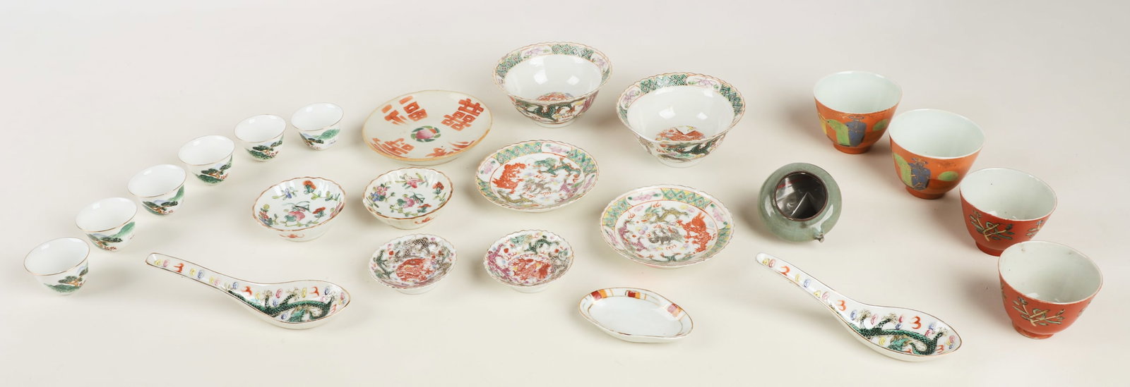 A Collection of Porcelain Cups and Table Items (1 of 14)