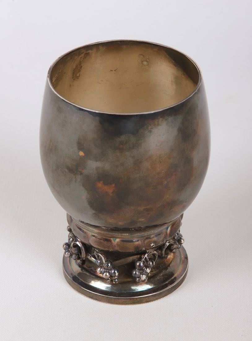 Georg Jensen Sterling Grape Footed Cup (1 of 4)
