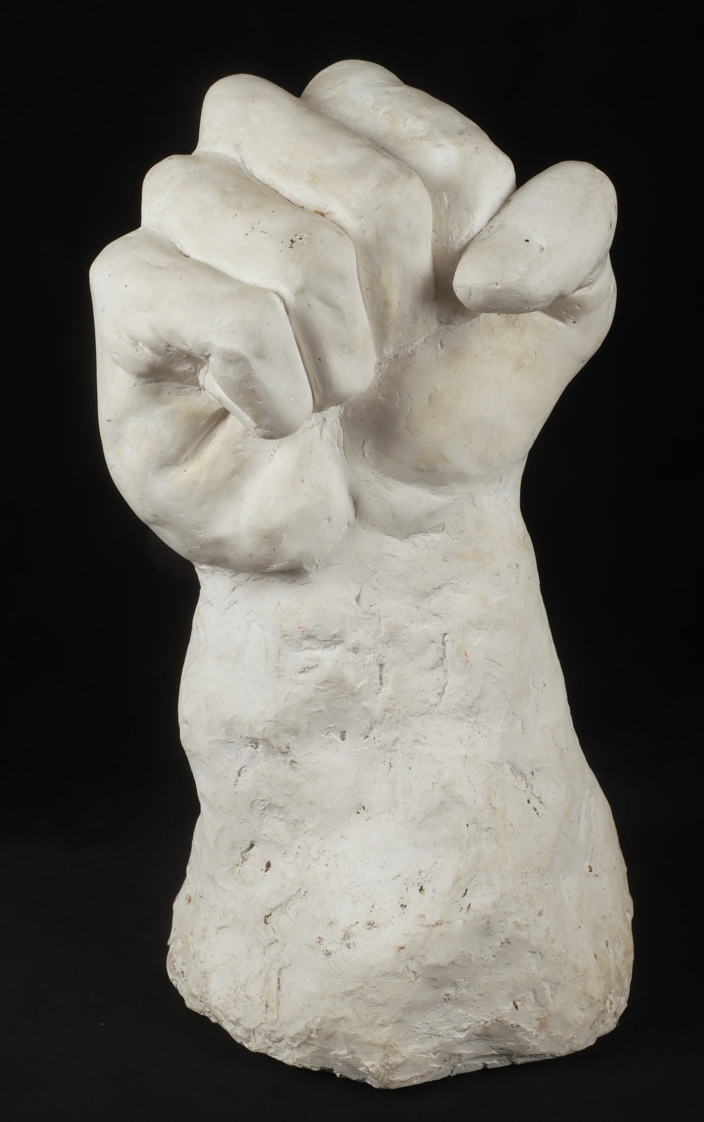 Large Plaster Sculpture of a Fist (1 of 7)