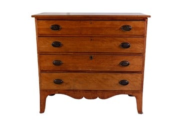 Sheraton cherry chest of drawers