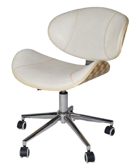 Eames style leather adjustable desk chair (1 of 7)