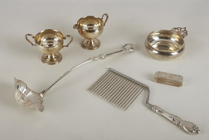 Sterling and Weighted Table Items and Flatware