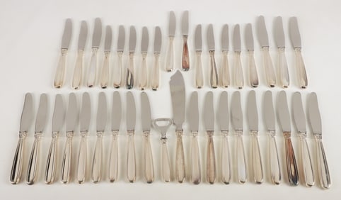 (38) W & S Sorensen Sterling Handled Knives