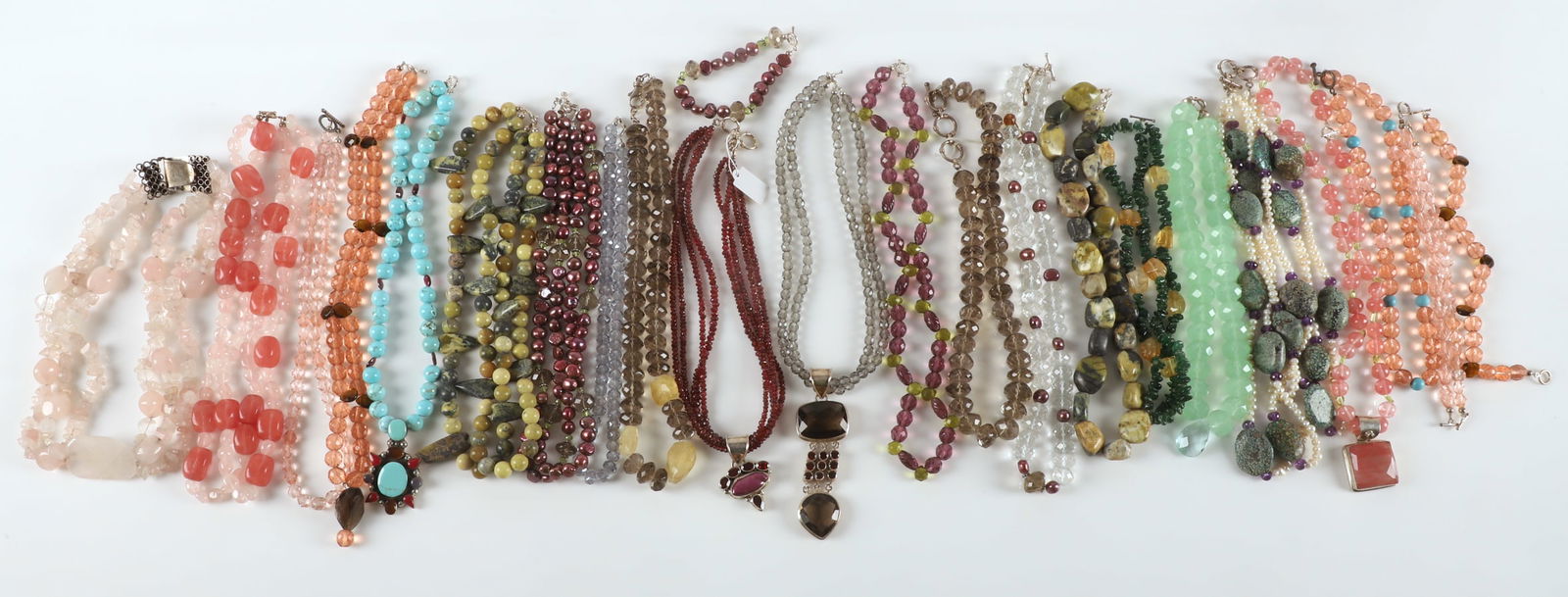 Sterling, Stone and Faceted Glass Jewelry Group (1 of 10)