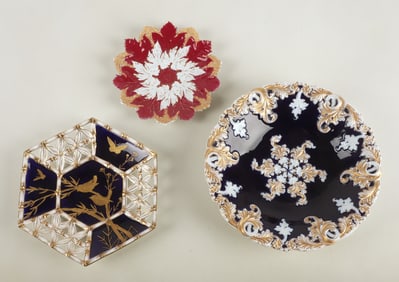 (3) Meissen and Style Porcelain Plates