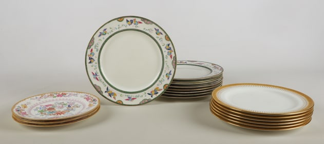 A Collection of Porcelain Plates
