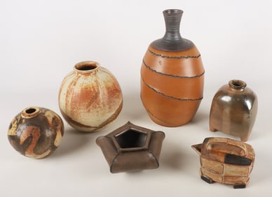 (6) Studio Pottery Vessels