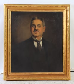 19th-20th C Portrait Painting of a Gentleman