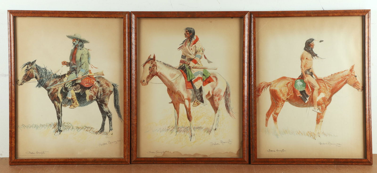 After Frederic Remington (3) Western Prints (1 of 10)