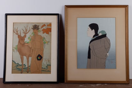 Paul Jacoulet (2) Japanese Woodblock Prints