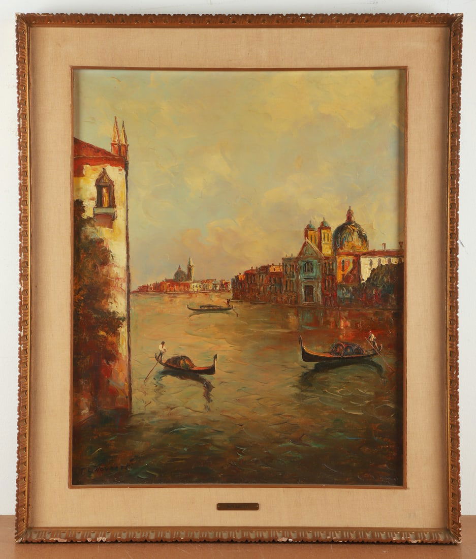 T L Novaretti Painting Venice Harbor (1 of 6)