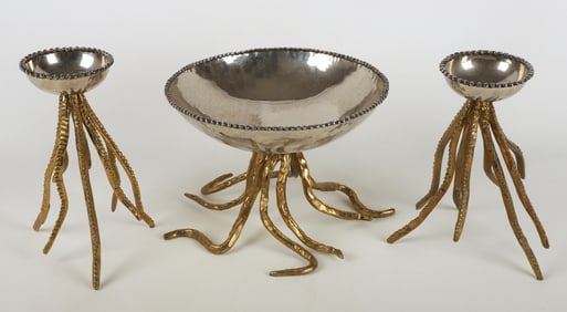 Michael Aram Neptune Bowl and Candlesticks
