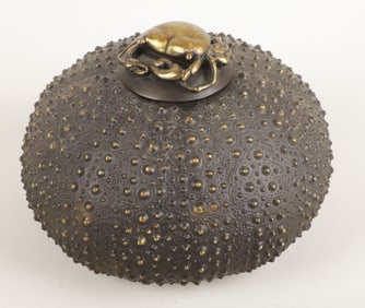 Pozycinski Studios Bronze Sea Urchin Vessel