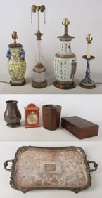 (9) Lamp and Clock Decor Grouping for Repair