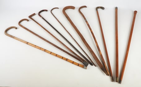 (10) Vintage and Antique Walking Sticks