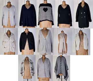 A Collection of Sweaters, Jackets, Etc.