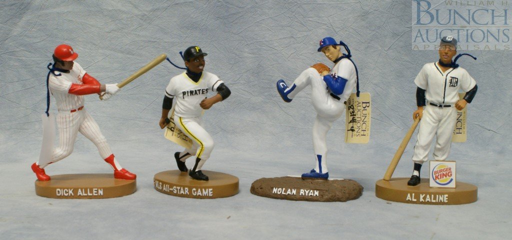 (4) Hartland of Ohio baseball figures, Al Kaline,: (4) Hartland of Ohio baseball figures, Al Kaline, Willie Stargell, Nolan Ryan, Dick Allen, tallest 7 1/2"