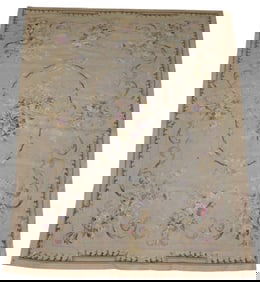 5'10" x 9'2" Modern Needlepoint Rug