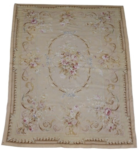 5'10" x 9'2" Modern Needlepoint Rug