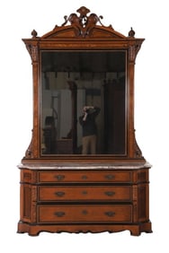 Philadelphia Renaissance Revival Marbletop Dresser