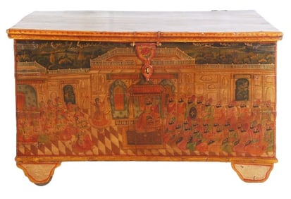 Monumental Far East "Mandapa" dowry chest