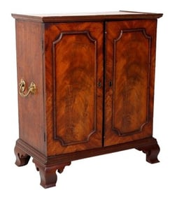 Burlwood smoker's cabinet