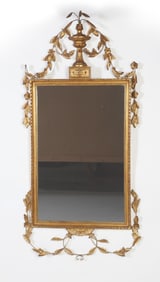 Adams style gilt mirror