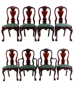 Set of (8) Kindel Winterthur dining chairs
