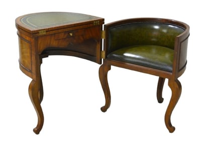 Maitland-Smith oval gossip bench/table