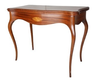 French style mahogany inlaid game table