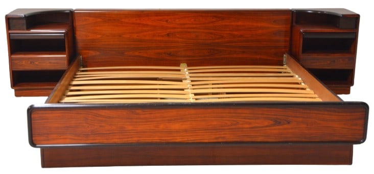 Brouer Danish modern rosewood king size bed (1 of 18)