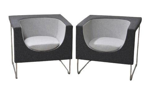 Pair of Stua Nube armchairs